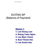 ĐƯỜNG BP (Balance of Payment)