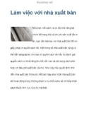 Làm việc với nhà xuất bản