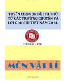 Tuyển chọn 30 đề thi thử từ các trường chuyên và lời giải chi tiết năm 2014 môn Vật lí - Ngô Tiến Đạt