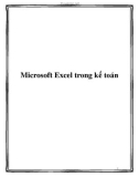 Microsoft Excel trong kế toán