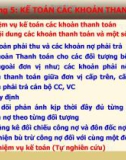 Bài giảng Kế toán đơn vị hành chính sự nghiệp: Chương 5 - Vũ Quốc Vững