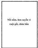 Nổi nấm, hen suyễn vì ruột gối, chăn bẩn