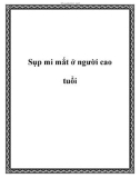 Sụp mi mắt ở người cao tuổi