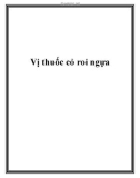 Vị thuốc cỏ roi ngựa