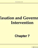 Taxation and Government Intervention