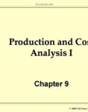 Production and Cost Analysis I