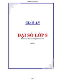 GIÁO ÁN ĐẠI SỐ LỚP 8