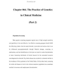 Chapter 064. The Practice of Genetics in Clinical Medicine (Part 2)