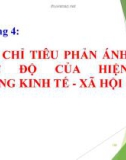 Bài giảng Nguyên lý thống kê: Chương 4 - ThS. Nghiêm Phúc Hiếu