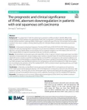 The prognostic and clinical significance of IFI44L aberrant downregulation in patients with oral squamous cell carcinoma