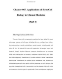 Chapter 067. Applications of Stem Cell Biology in Clinical Medicine (Part 4)