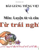 Bài giảng Tiếng việt 5 tuần 4 bài: Từ trái nghĩa