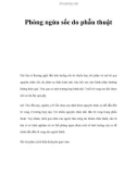 Phòng ngừa sốc do phẫu thuật