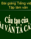 Bài giảng Tiếng việt 5 tuần 1 bài: Cấu tạo bài văn tả cảnh