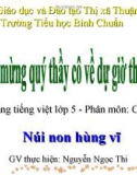 Bài giảng Tiếng việt 5 tuần 24 bài: Núi non hùng vĩ