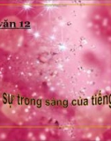 Bài giảng Ngữ văn 12 tuần 3 bài: Giữ gìn trong sáng Tiếng Việt (TT)