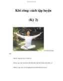 Khí công: cách tập luyện (Kỳ 2)