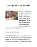 Nội tạng lợn là nơi độc nhất