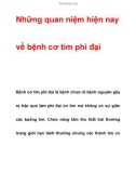 Những quan niệm hiện nay