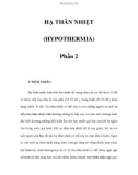 HẠ THÂN NHIỆT (HYPOTHERMIA) - Phần 2