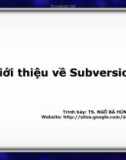 Giới thiệu về Subversion ( TS. NGÔ BÁ HÙNG )