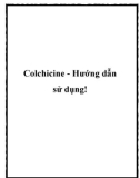 Colchicine - Hướng dẫn sử dụng