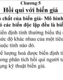 Bài giảng chương 5 - Hồi qui với biến giả