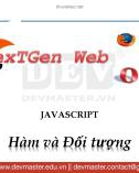 Bài giảng JavaScript Hàm và đối tượng