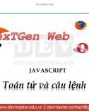 Bài giảng JavaScript Toán tử và câu lệnh