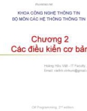 Hệ thống thông tin - Chương 2: Một số điều kiển cơ bản