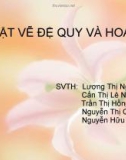 Kỹ Thuật Đệ Quy và Hoa Văn