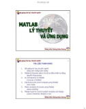 MATLAB - LÝ THUYẾT ỨNG DỤNG