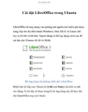 Cài đặt LibreOffice trong Ubuntu LibreOffice