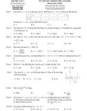 Tổng hợp 20 đề thi tốt nghiệp THPT môn Toán năm 2022