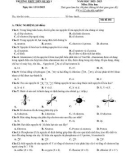 Đề thi KSCL môn Hóa học lớp 10 năm 2022-2023 (Lần 1) - Trường THPT Tiên Du số 1