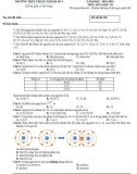 Đề thi KSCL môn Hóa học lớp 10 năm 2022-2023 (Lần 1) - Trường THPT Thuận Thành số 1, Bắc Ninh (Mã đề 101)