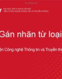 Bài giảng Xử lý ngôn ngữ tự nhiên (Natural language processing): Bài 4 - Viện Công nghệ Thông tin và Truyền thông