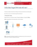 Triển khai SugarCRM như thế nào?