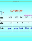 Giáo án điện tử môn Toán lớp 3 - Bài: Luyện tập (Trang 56)