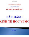 Bài giảng Kinh tế học vĩ mô: Chương 1 - Học viện Tài chính