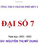 Bài giảng môn Đại số lớp 7 - Bài 4: Một số bài toán về đại lượng tỉ lệ nghịch