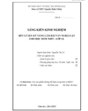 Sáng kiến kinh nghiệm: Rèn luyện kỹ năng làm bài văn nghị luận cho học sinh THPT - lớp 12