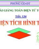 Bài giảng Toán 4 chương 4 bài 3: Diện tích hình thoi