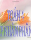 Bài giảng Toán 4 chương 4 bài 2: Phép nhân phân số