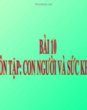 Bài 10: Ôn tập con người và sức khỏe - Bài giảng điện tử Tự nhiên Xã hội 2 - T.B.Minh