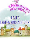 Bài giảng Tiếng Anh 8 Unit 2: Making arrangements