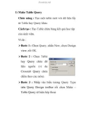 Make Table Query