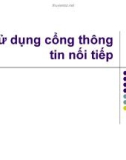 Sử dụng cổng thông tin nối tiếp