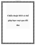 Chiến thuật SEO có thể giúp bạn vượt qua đối thủ