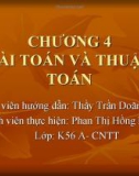 CHƯƠNG 4 BÀI TOÁN VÀ THUẬT TOÁN